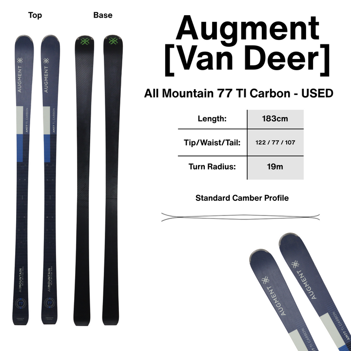 Augment [Van Deer] All Mountain 77 TI Carbon 183cm - USED USED SKIS Augment