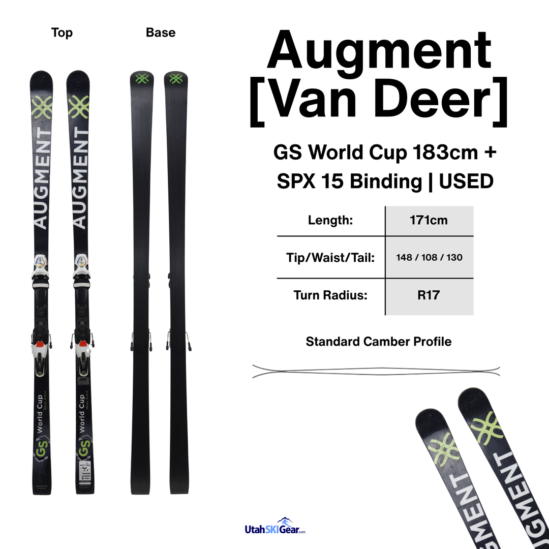 Augment [Van Deer] GS World Cup 183cm + SPX 15 Binding - USED