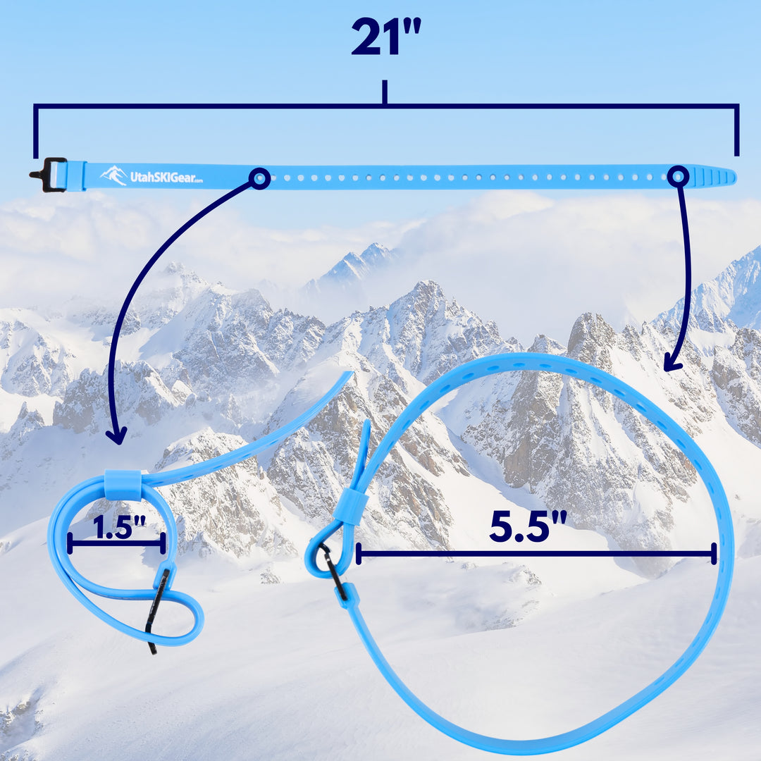 Utah Ski Gear Ski Strap with Aluminium Buckle Utah Ski Gear