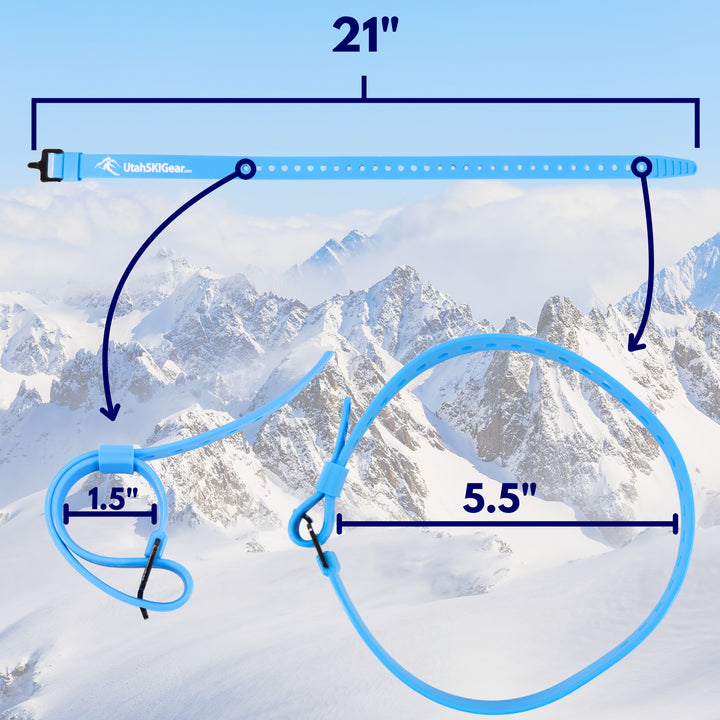 Utah Ski Gear Ski Strap with Aluminium Buckle Utah Ski Gear
