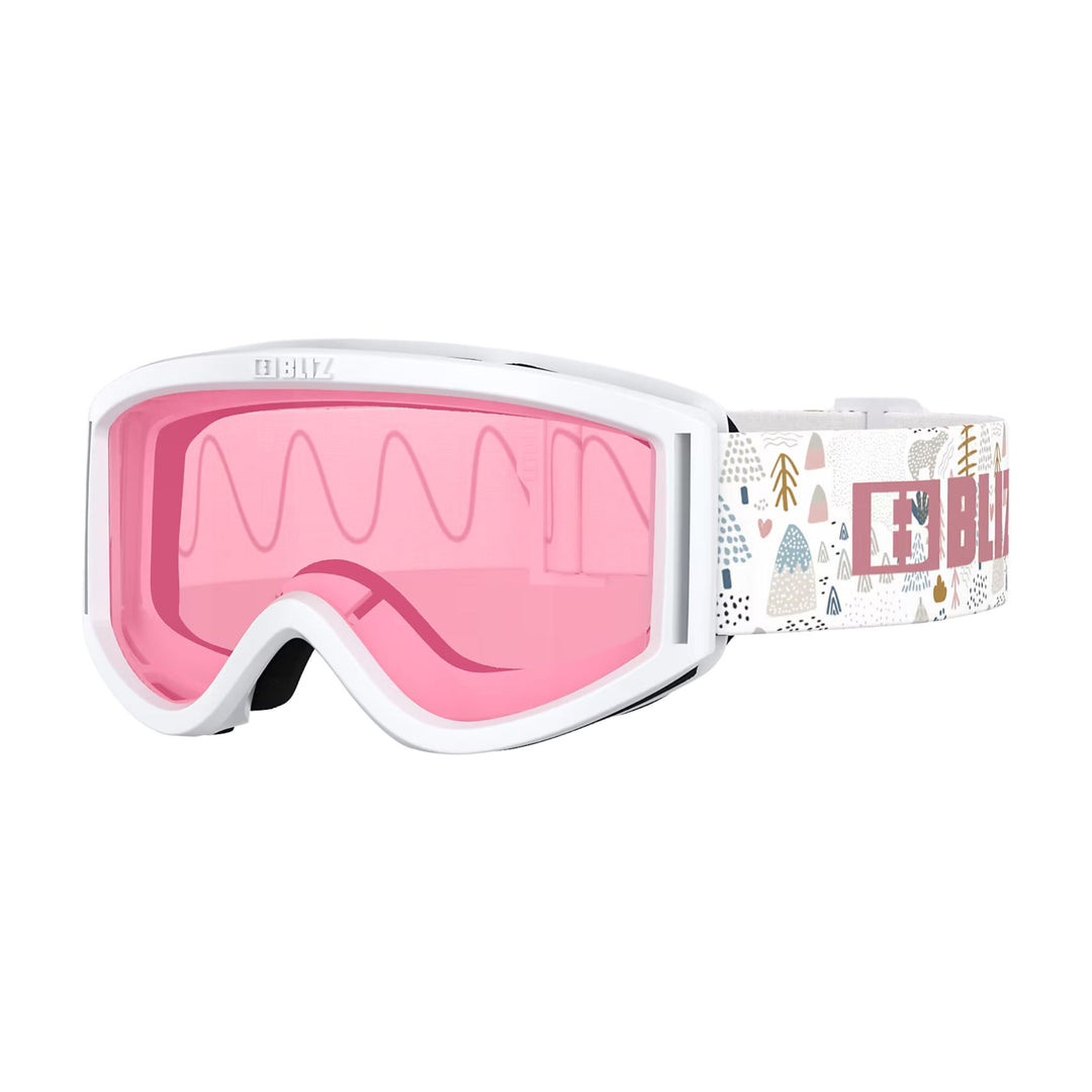 Bliz Pixie JR Goggles GOGGLES Bliz White + Pink Lens (Cat 1)