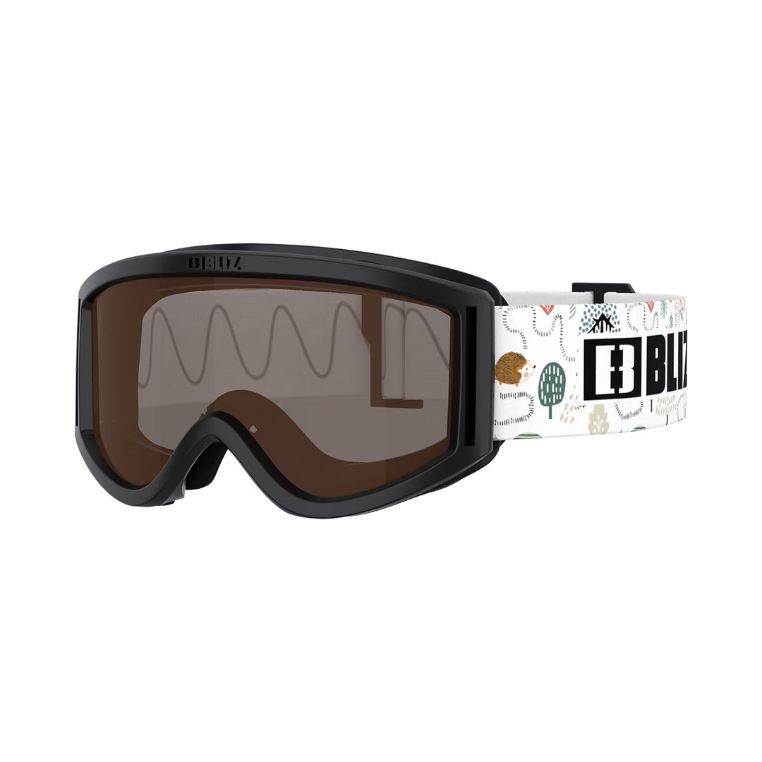Bliz Pixie JR Goggles GOGGLES Bliz Black/Pattern Strap + Brown Lens (Cat 3)