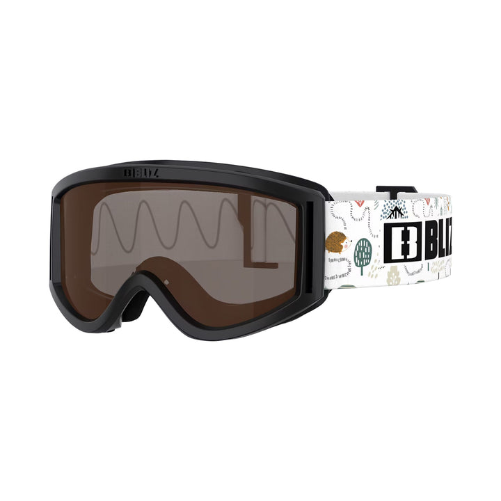 Bliz Pixie JR Goggles GOGGLES Bliz Black/Pattern Strap + Brown Lens (Cat 3)