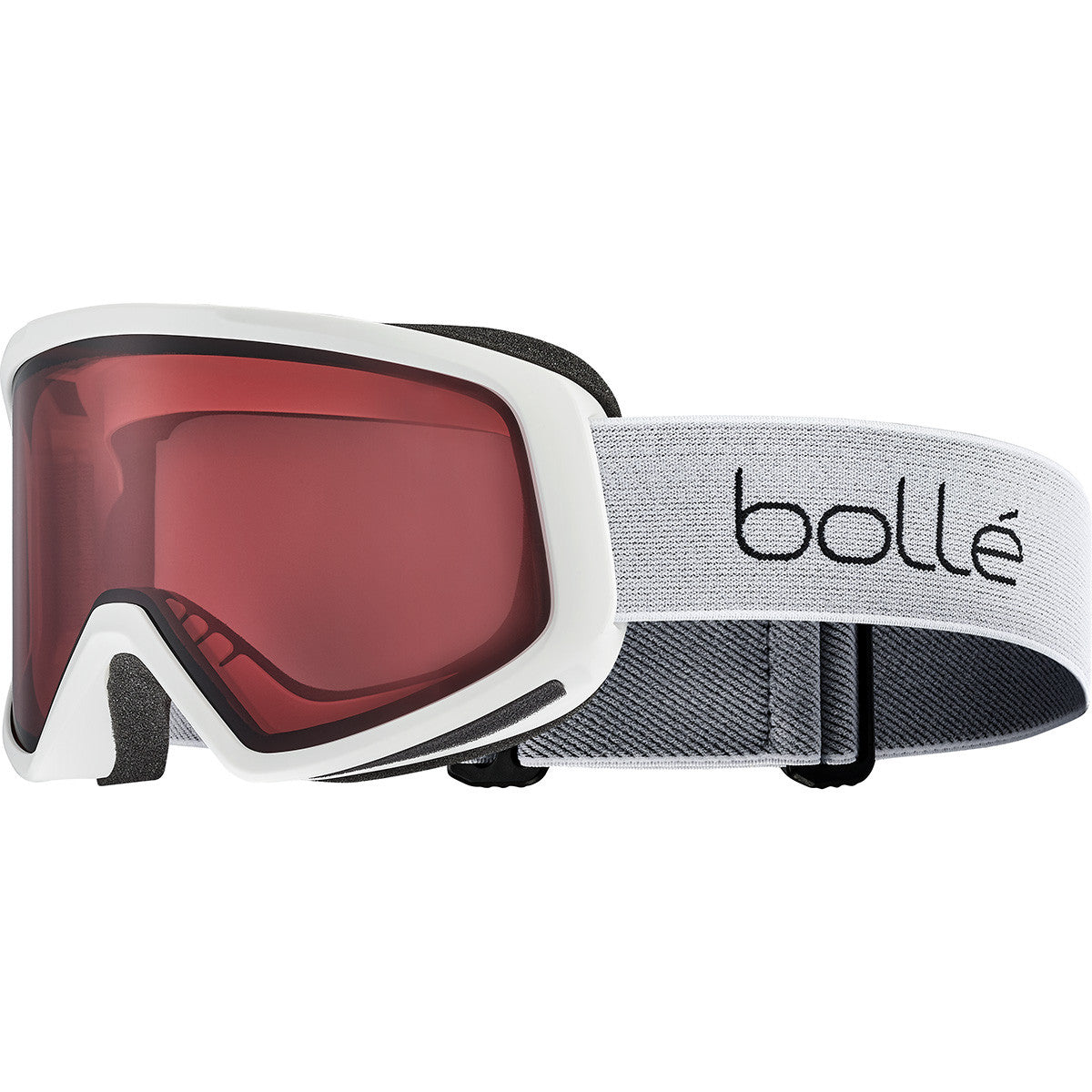 Bolle Bedrock Ski Goggles GOGGLES Bolle White Matte - Vermillon Cat 2  