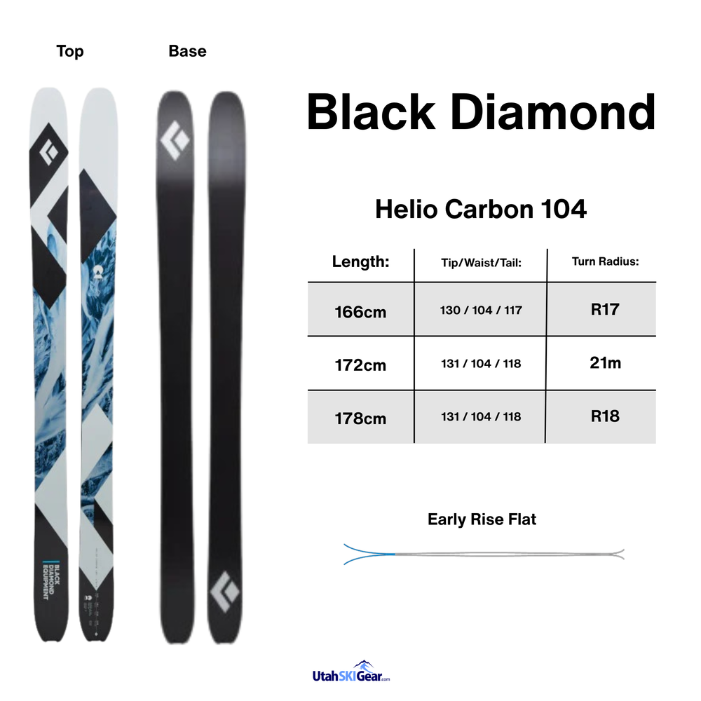 Black Diamond Helio Carbon 104 2024 SKIS Black Diamond