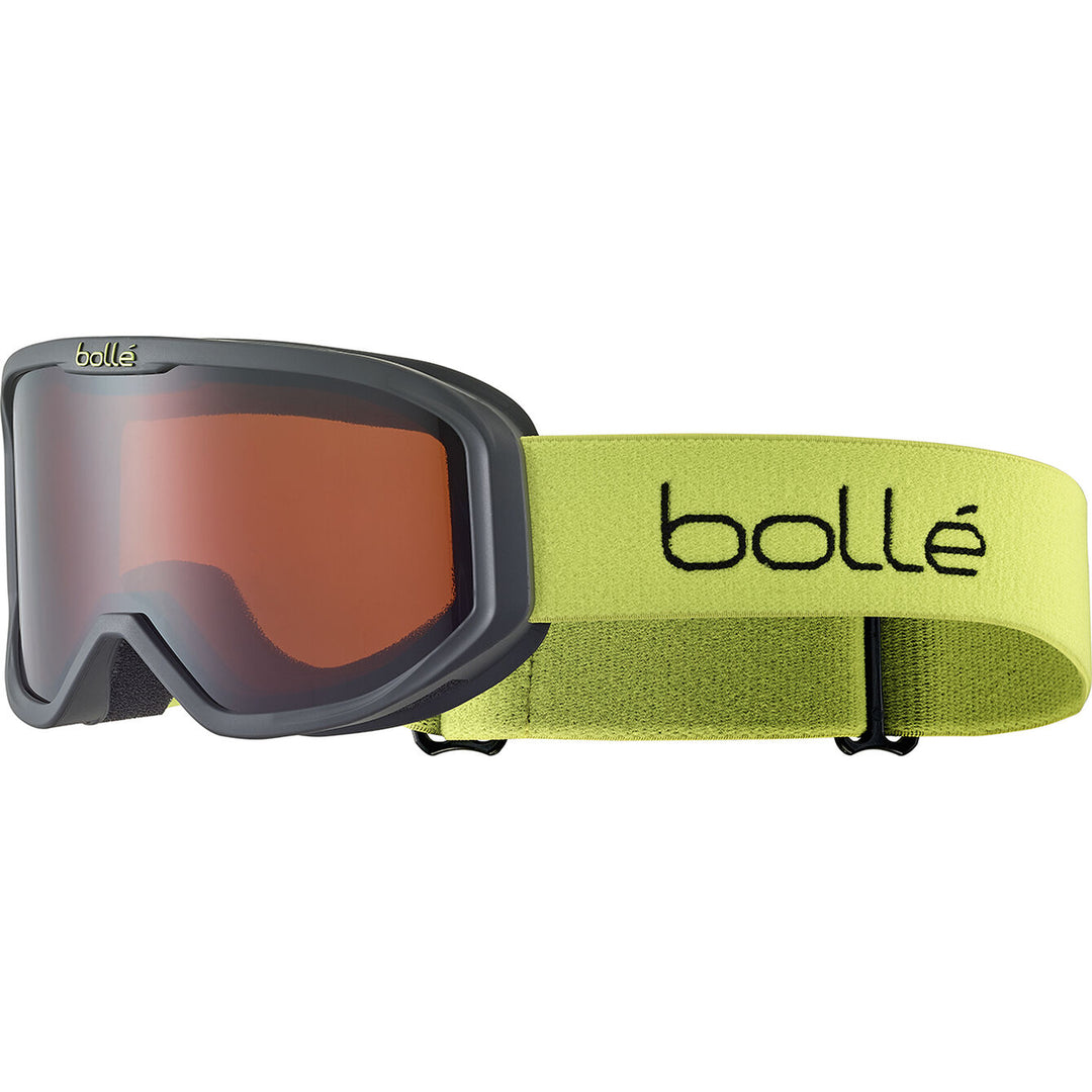 Bollé Inuk Kid's Ski Goggles GOGGLES Bolle Black & Acid Matte - Rosy Bronze Cat 3