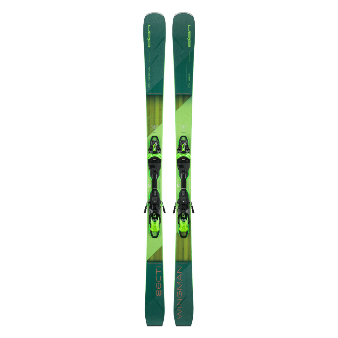 Elan Wingman 86 CTI + Fusion X EMX 12.0 All-Mountain Skis 2025 SKIS Elan 166cm