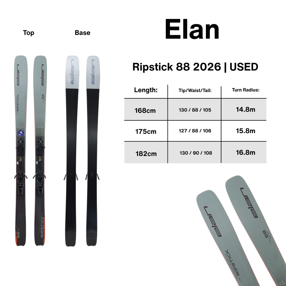 Elan Ripstick 88 Skis 2026 - USED USED SKIS Elan