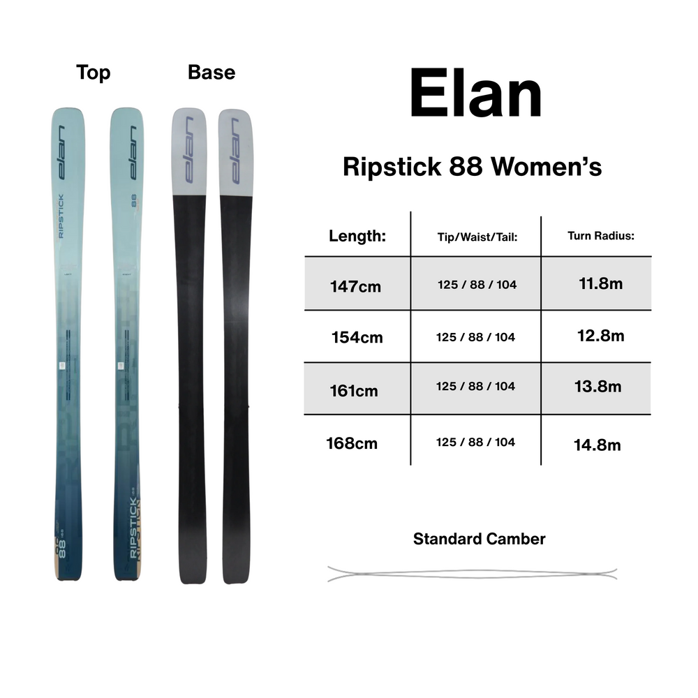 Elan Ripstick 88 Women's Skis 2026 SKIS Elan
