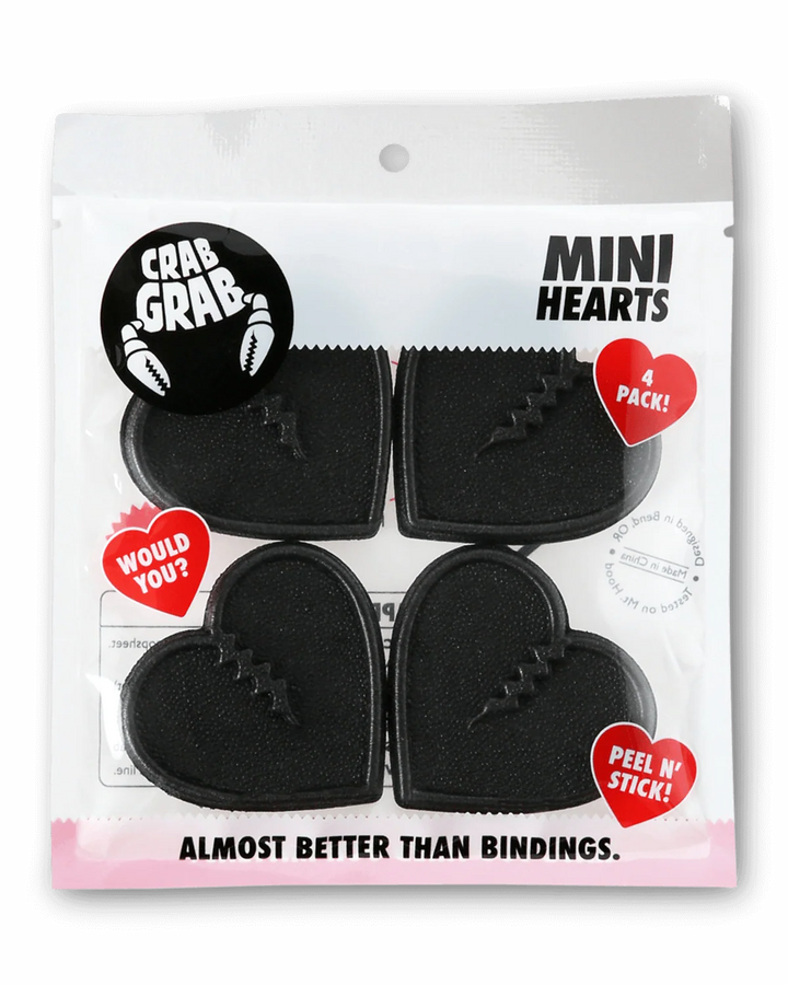 Crab Grab Mini Hearts Stomp Pad STOMP PADS Crab Grab Black