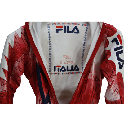 Fila Vintage 1997/98 Italian Ski Team GS/ Downhill Race Suit- Red- XS- USED APPAREL Fila   