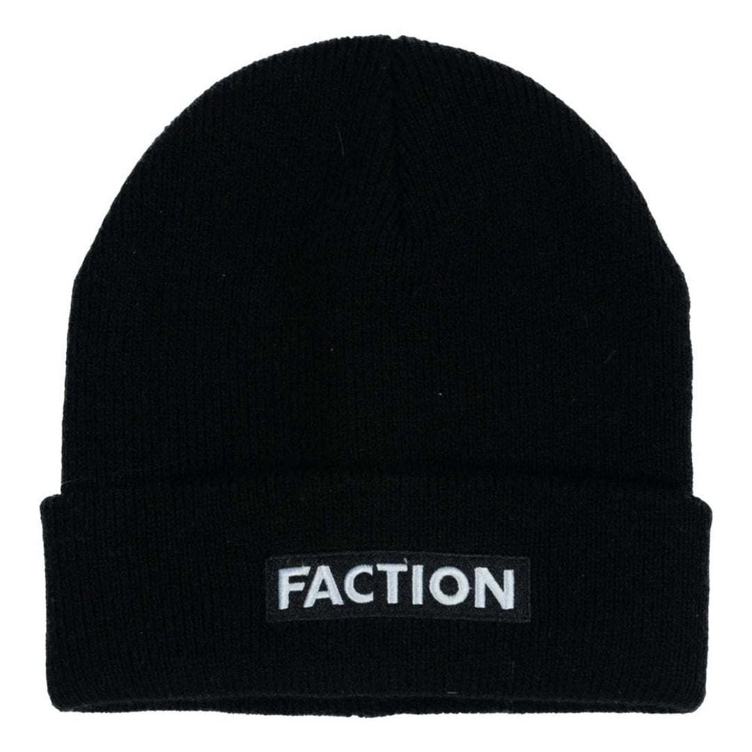 Faction Skis Logo Beanie APPAREL Faction Black