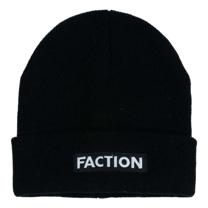 Faction Skis Logo Beanie APPAREL Faction Black