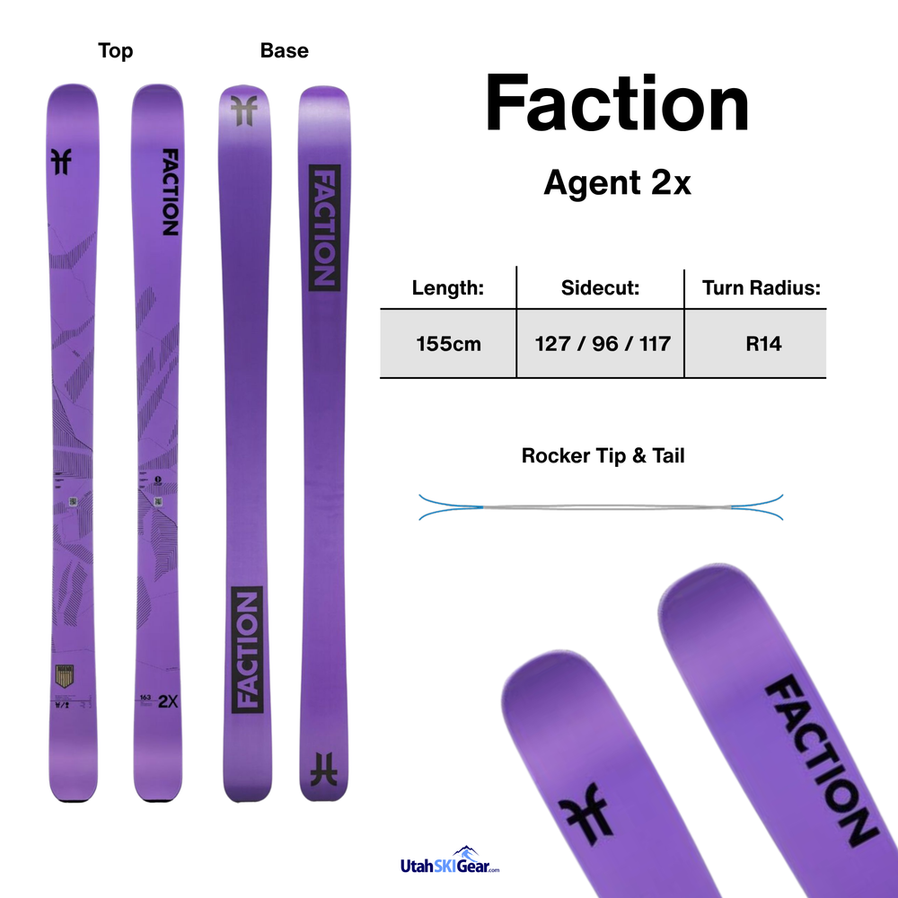 Faction Agent 2x Skis 2025 SKIS Faction