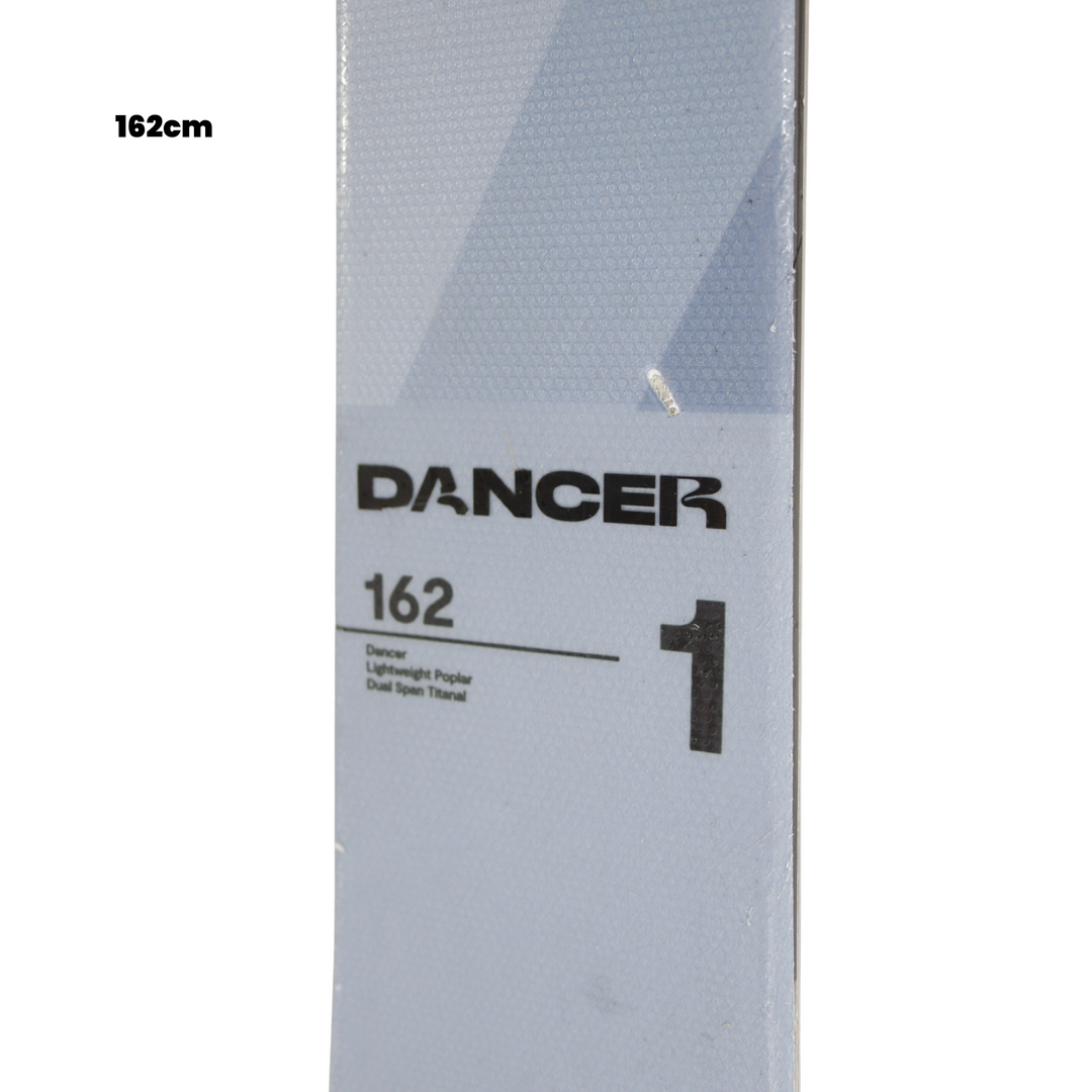 Dancer 162cm ski with Utah Ski Gear logo on a white background