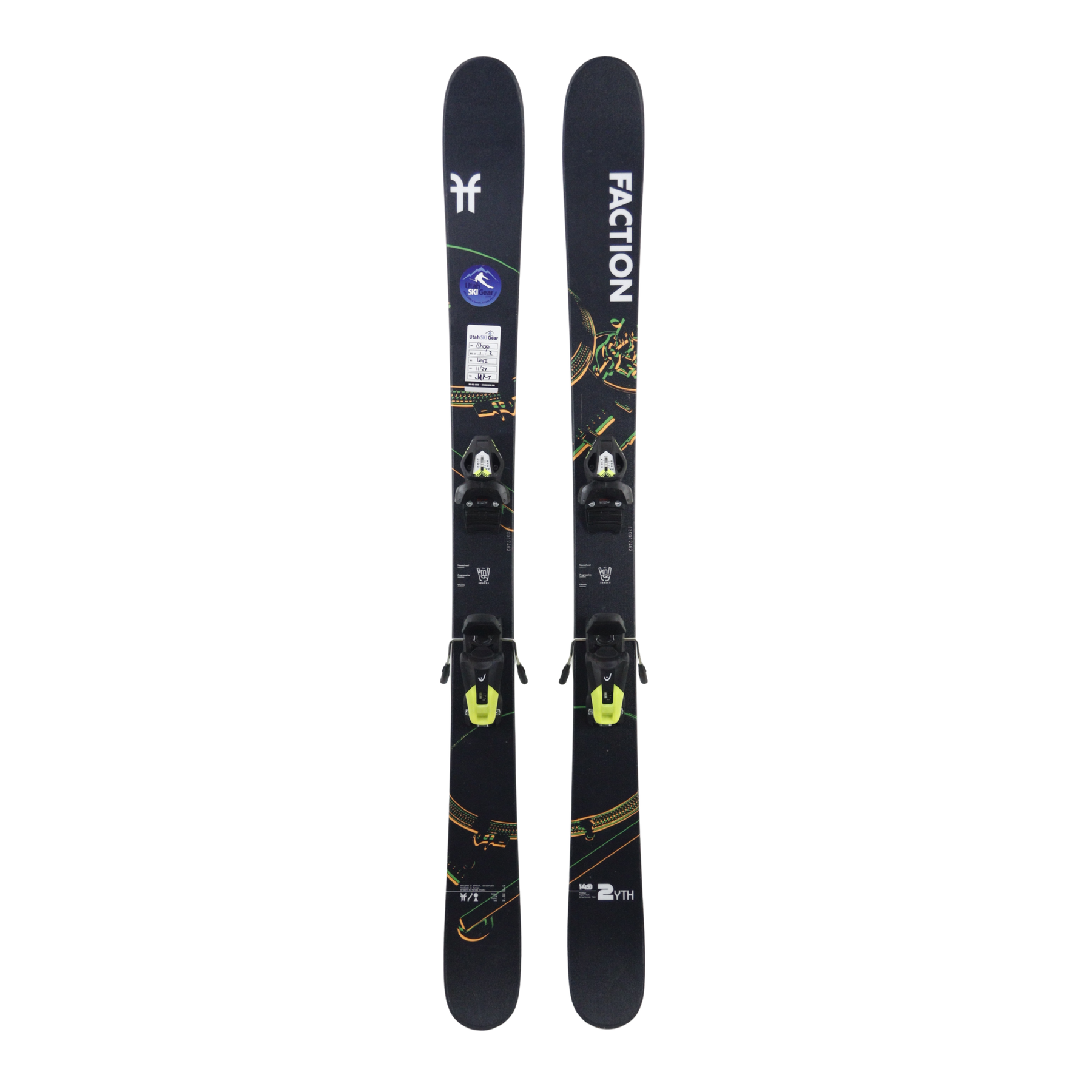 Faction Prodigy 2 Youth Ski 149cm w/ Head Evo 9 AC Bindings - USED