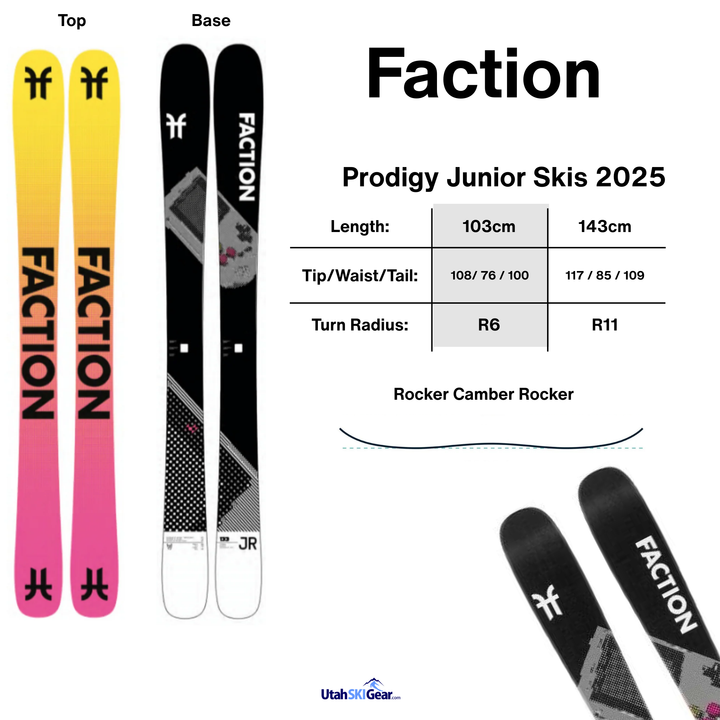 Faction Prodigy Junior Skis 2025 SKIS Faction
