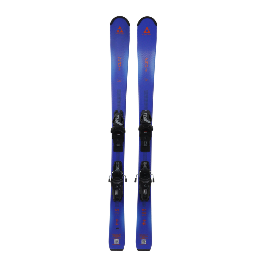 Fischer Curv JR Skis + FS4 Jr 4CA GW Powerrail - 120cm | 2027 [Open Box Return] SKIS Fischer