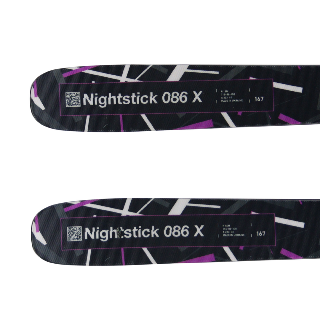 Fischer Nightstick 86X Skis 167cm | 2027 + RSW GW 10 Powerrail - [Open Box Return] SKIS Fischer