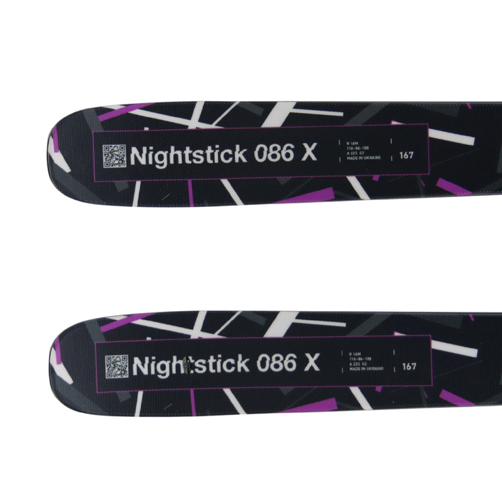 Fischer Nightstick 86X Skis 167cm | 2027 + RSW GW 10 Powerrail - [Open Box Return] SKIS Fischer