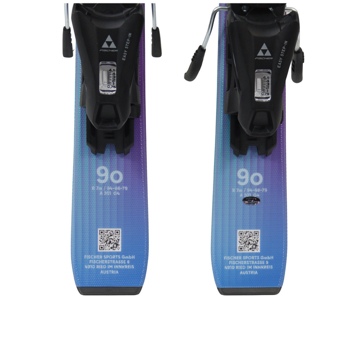 Fischer One Skis + FS4 Jr 4CA GW Powerrail - 90cm | 2027 [Open Box Return] SKIS Fischer