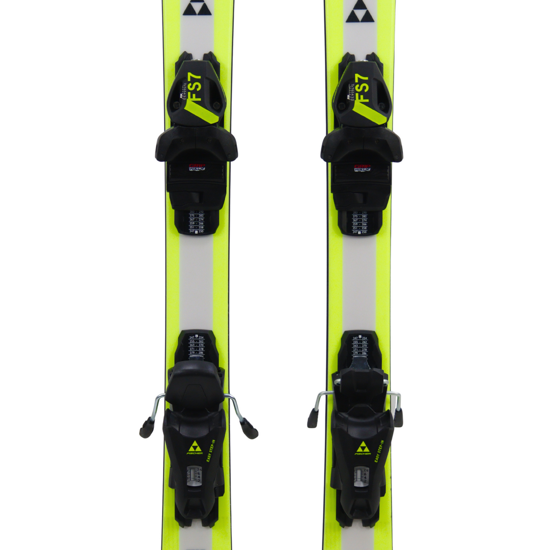 Fischer RC4 Pro JR Skis + FS7 Jr 7CA GW Powerrail - 130cm | 2027 - [Open Box Return] SKIS Fischer