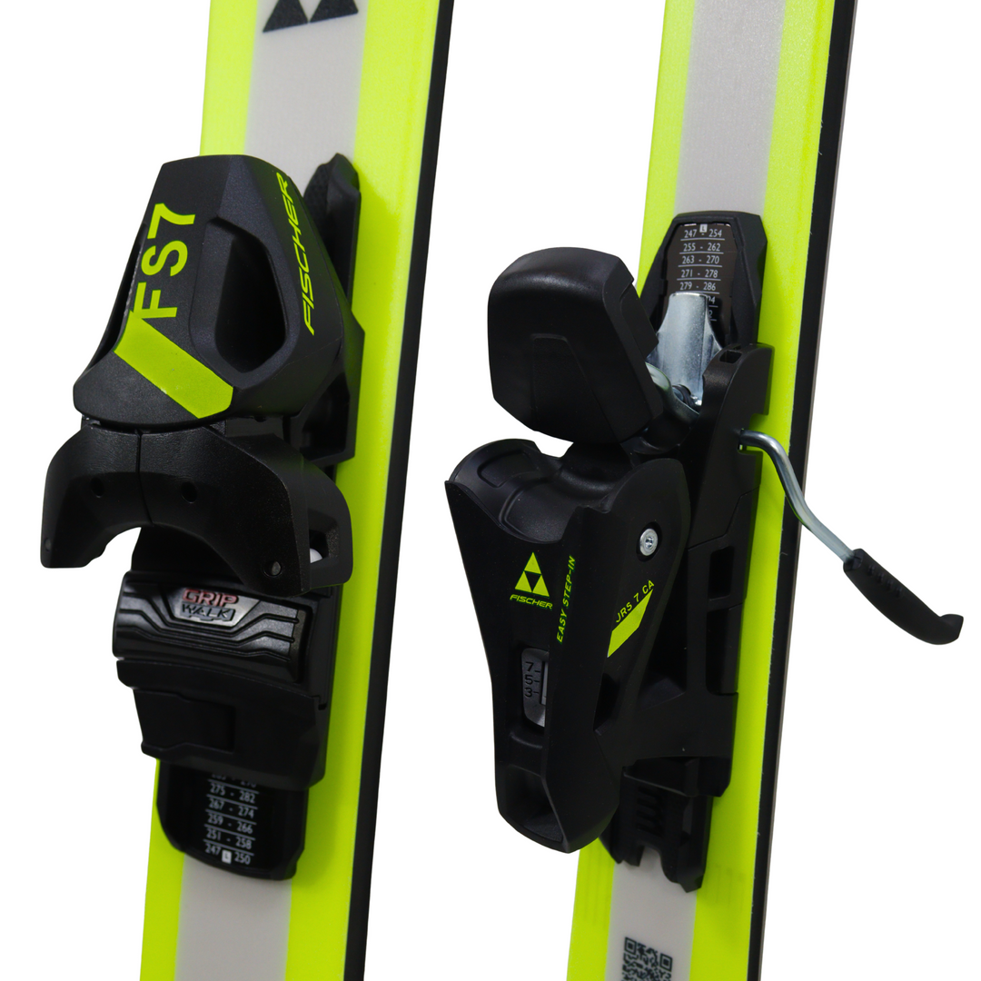 Fischer RC4 Pro JR Skis + FS7 Jr 7CA GW Powerrail - 130cm | 2027 - [Open Box Return] SKIS Fischer