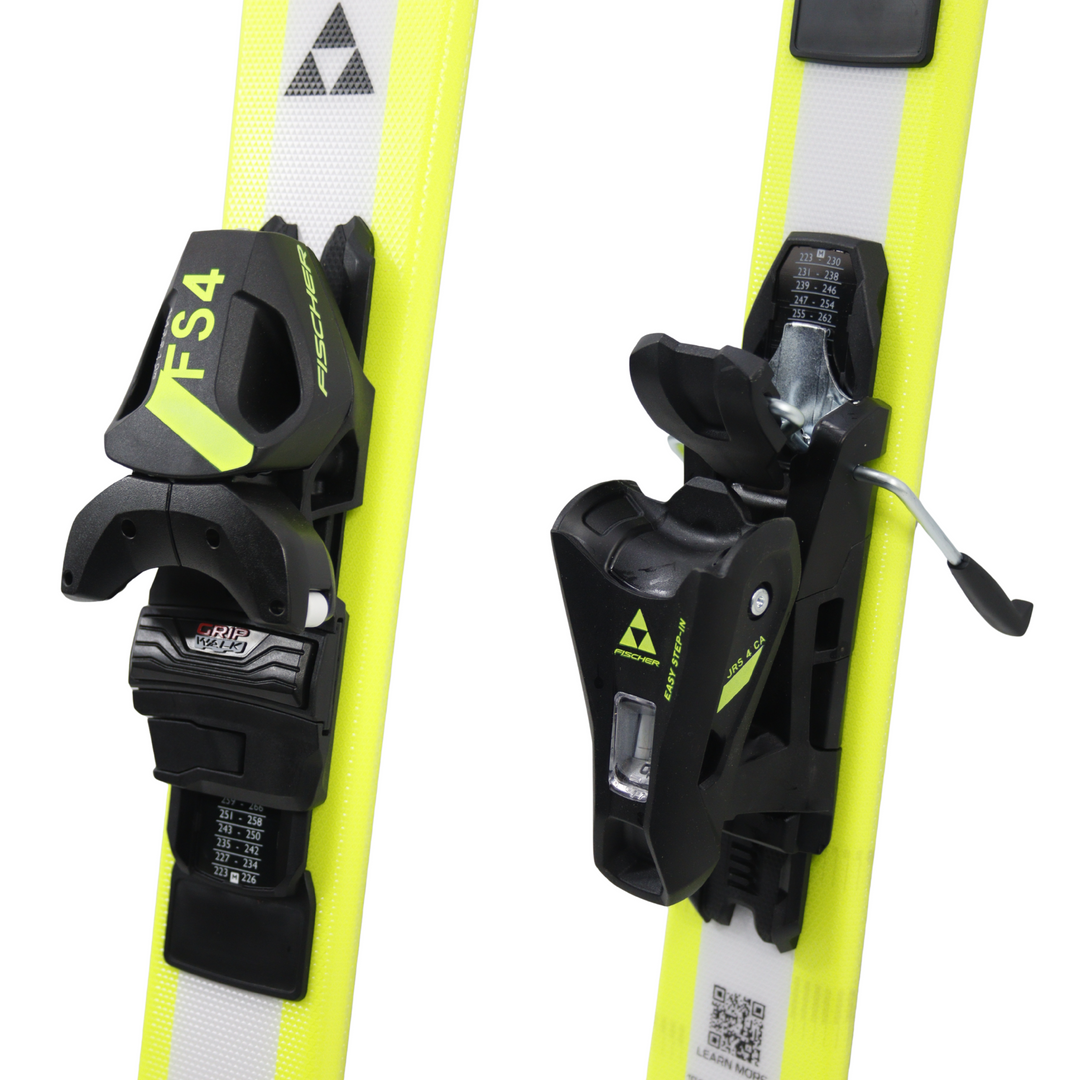 Fischer RC4 Race JR Skis + FS4 Jr 4CA GW Powerrail - 120cm | 2027 - [Open Box Return] SKIS Fischer