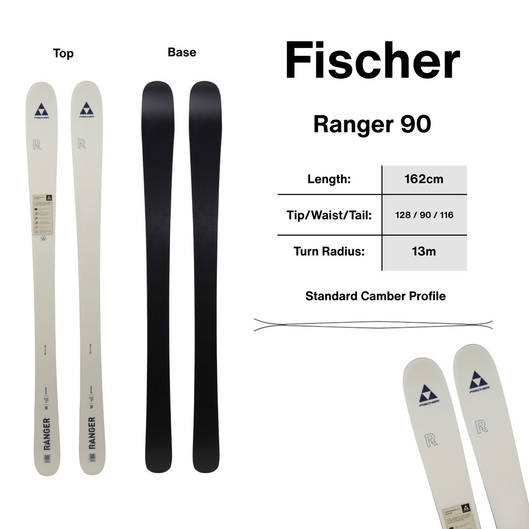 Fischer Ranger 90 Skis - 162cm | 2027 [Open Box Return] SKIS Fischer