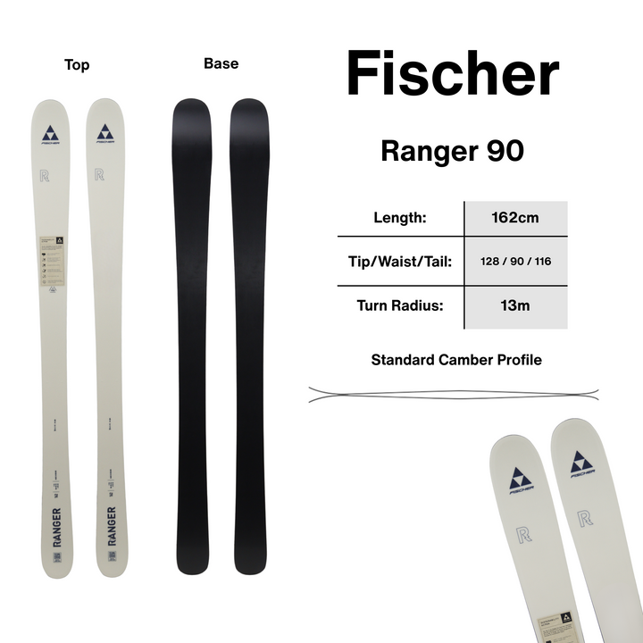 Fischer Ranger 90 Skis - 162cm | 2027 [Open Box Return] SKIS Fischer