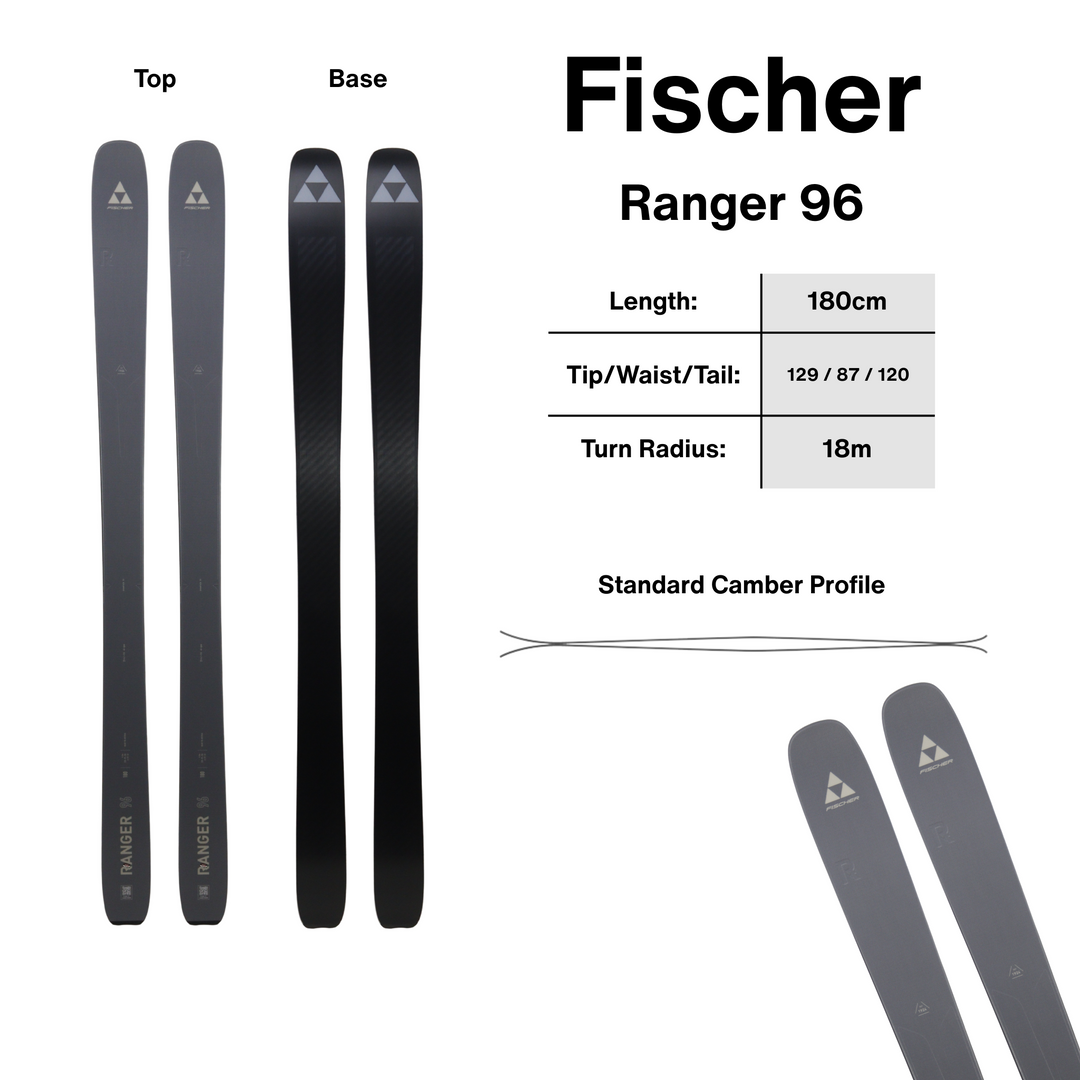 Fischer Ranger 96 Skis - 180cm | 2027 [Open Box Return] SKIS Fischer