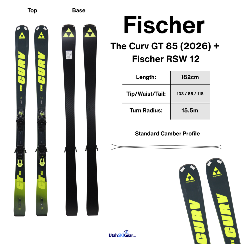Fischer The Curv GT 85 (2026) + Fischer RSW 12 SKIS Fischer