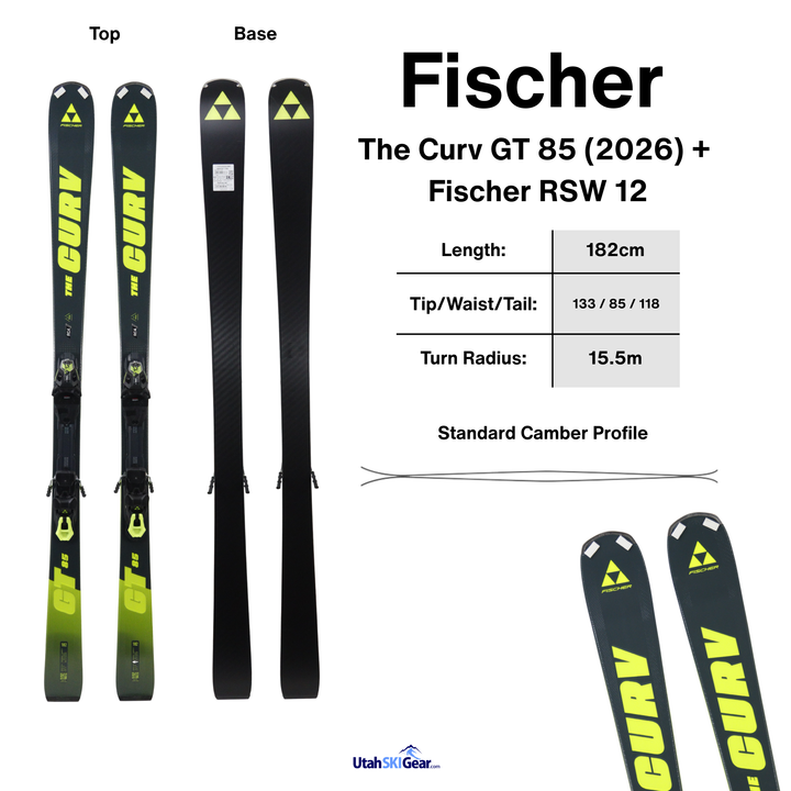 Fischer The Curv GT 85 (2026) + Fischer RSW 12 SKIS Fischer