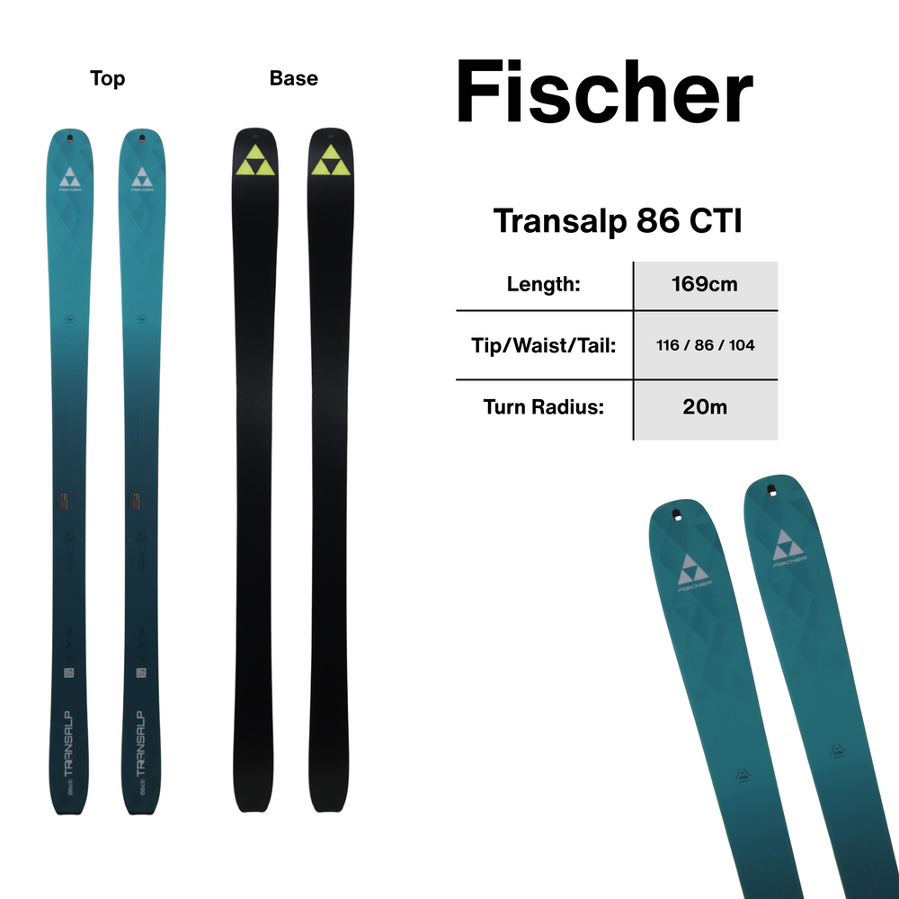 Fischer Transalp 86 CTI Skis - 169cm | 2027 [Open Box Return] SKIS Fischer