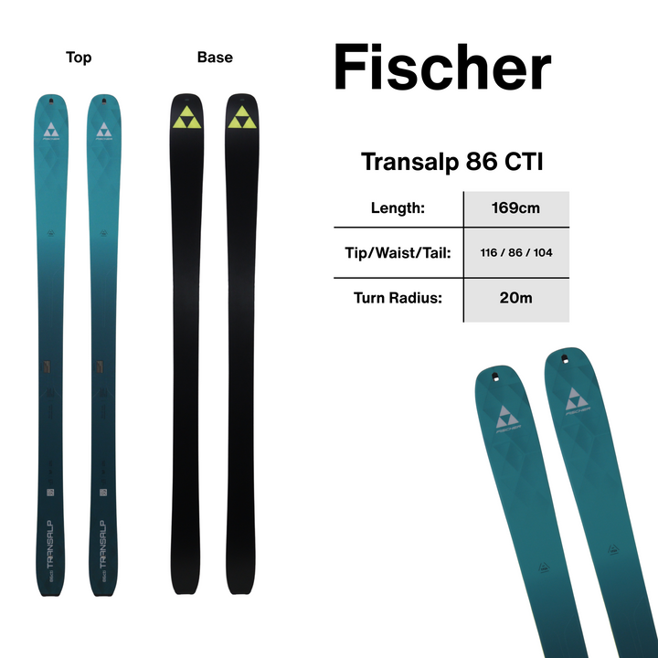 Fischer Transalp 86 CTI Skis - 169cm | 2027 [Open Box Return] SKIS Fischer