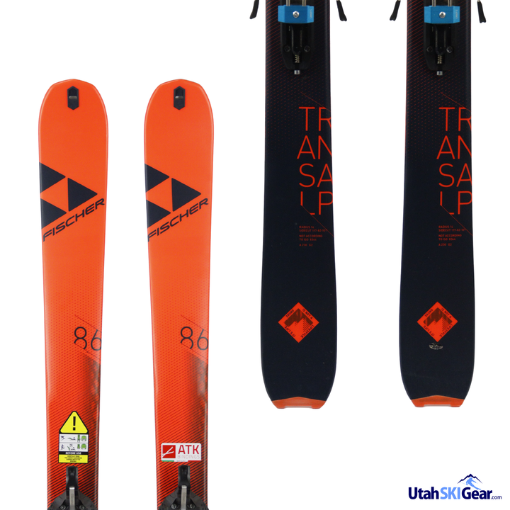 Fischer Transalp 86 Carbon + Attack Candy 5 w/ Skins SKIS Fischer