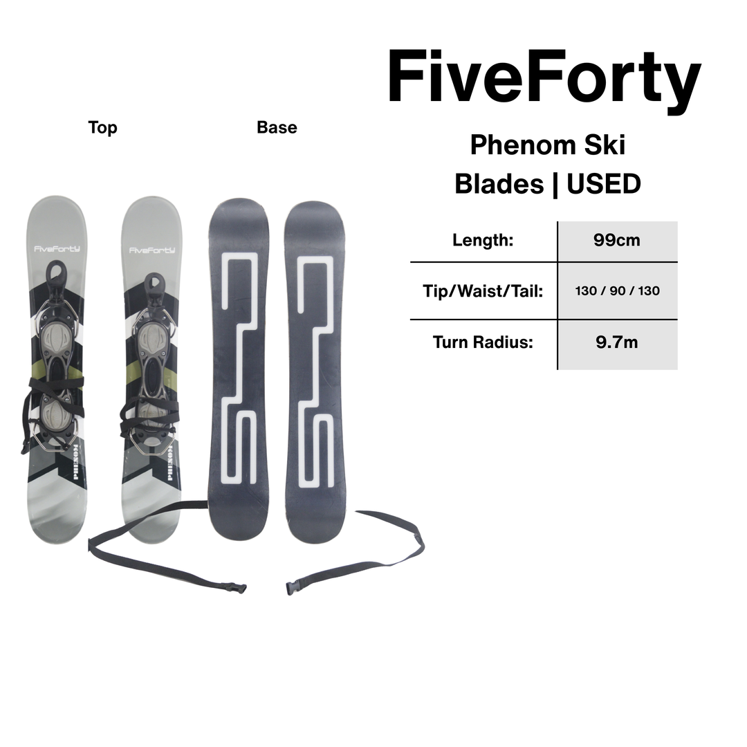FiveForty Phenom Ski Blades 99cm | USED SKI BLADES FiveForty