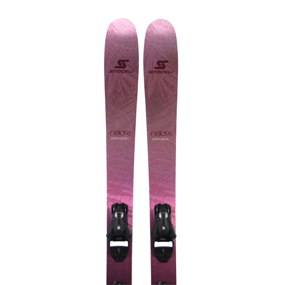 Stockli Nela 96 164cm + Salomon Strive 11 Demo Bindings- USED SKIS Stockli