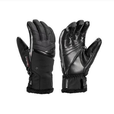 Leki Snowfox 3D Womens Gloves 2024 APPAREL Leki Black 7