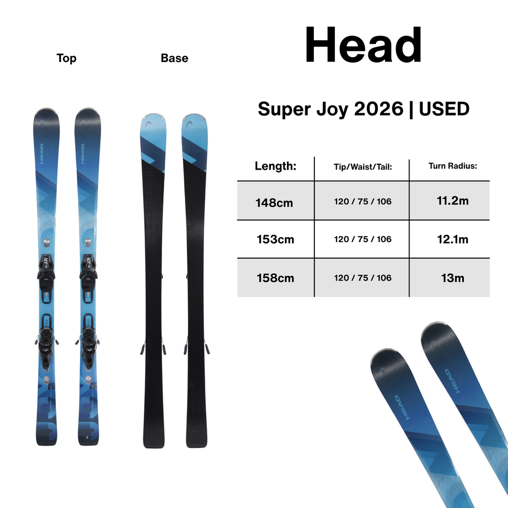 Head Super Joy Skis 2026 | USED USED SKIS Head