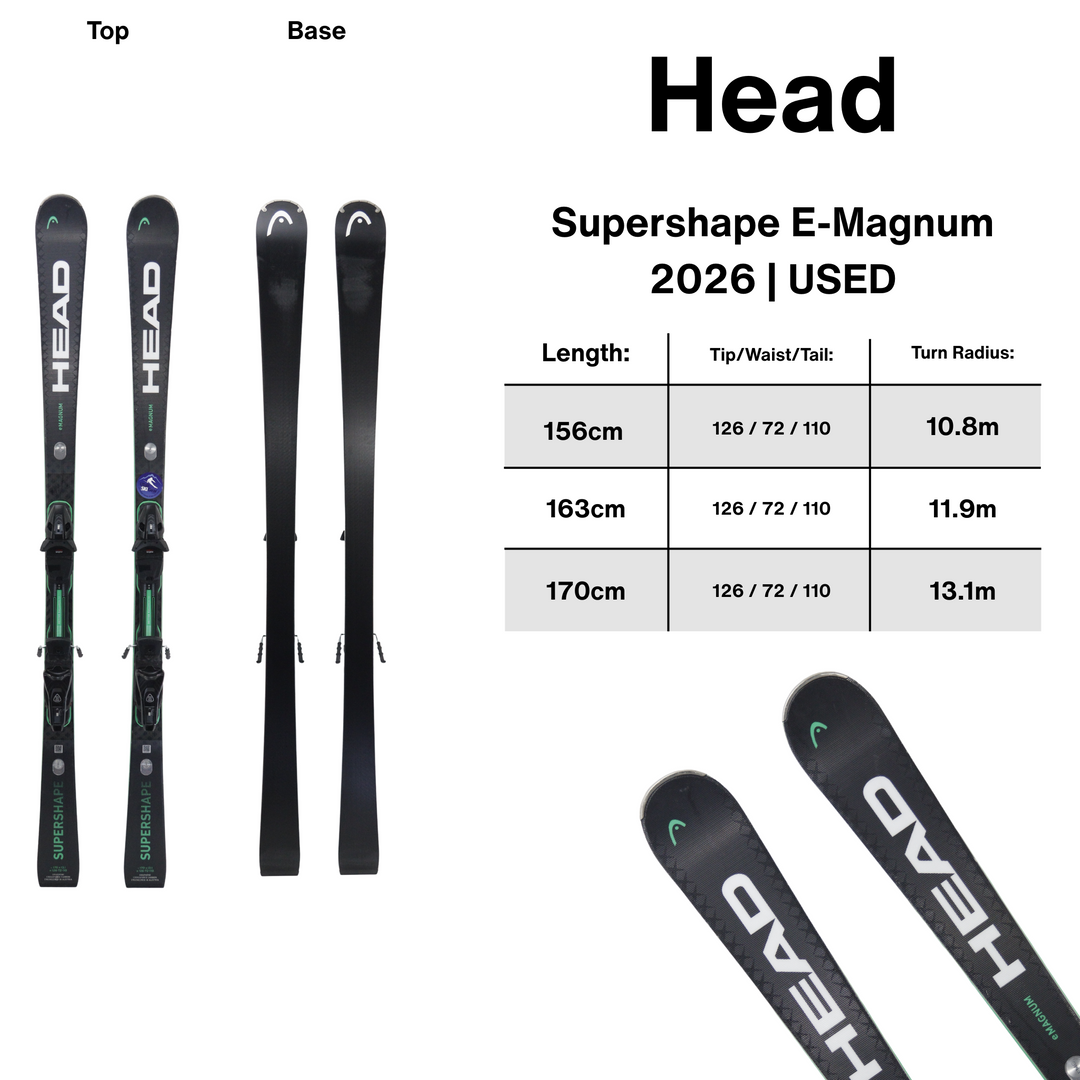 Head Supershape E-Magnum Skis 2026 | USED USED SKIS Head