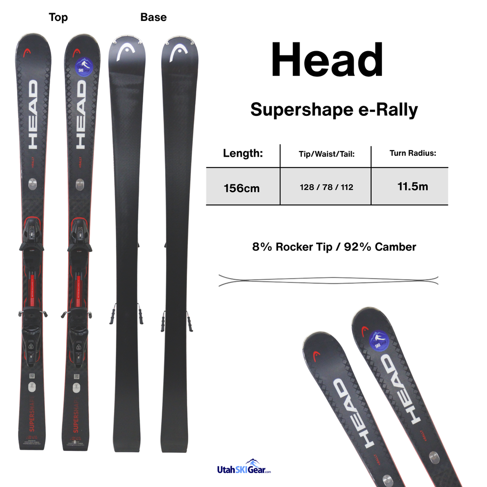 Head Supershape E-Rally Skis 2026 - USED USED SKIS Head