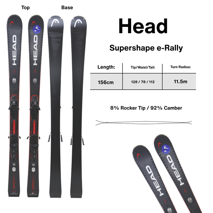 Head Supershape E-Rally Skis 2026 - USED USED SKIS Head