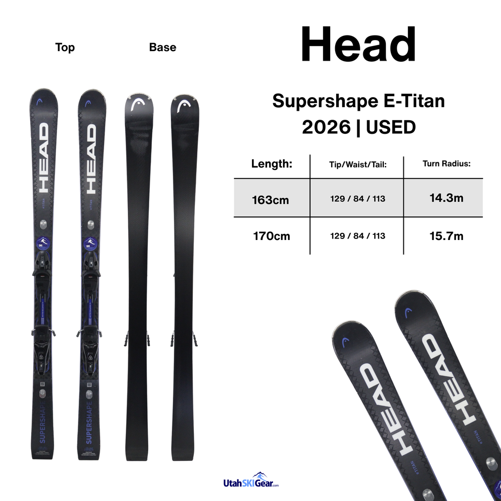 Head Supershape E-Titan Skis 2026 | USED USED SKIS Head