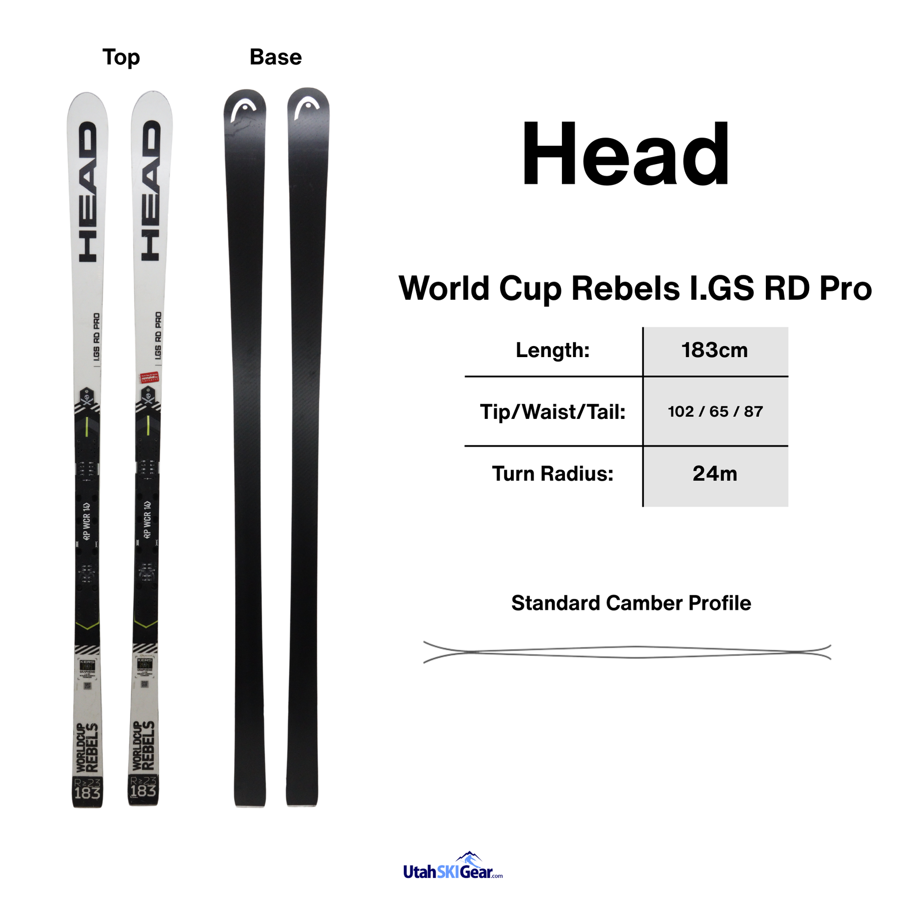 Utah Ski Gear | Head World Cup Rebels i.GS RD Pro - USED