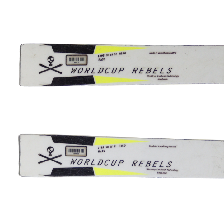 Head Worldcup Rebels GS 195cm 35m | 2017 USED USED SKIS Head