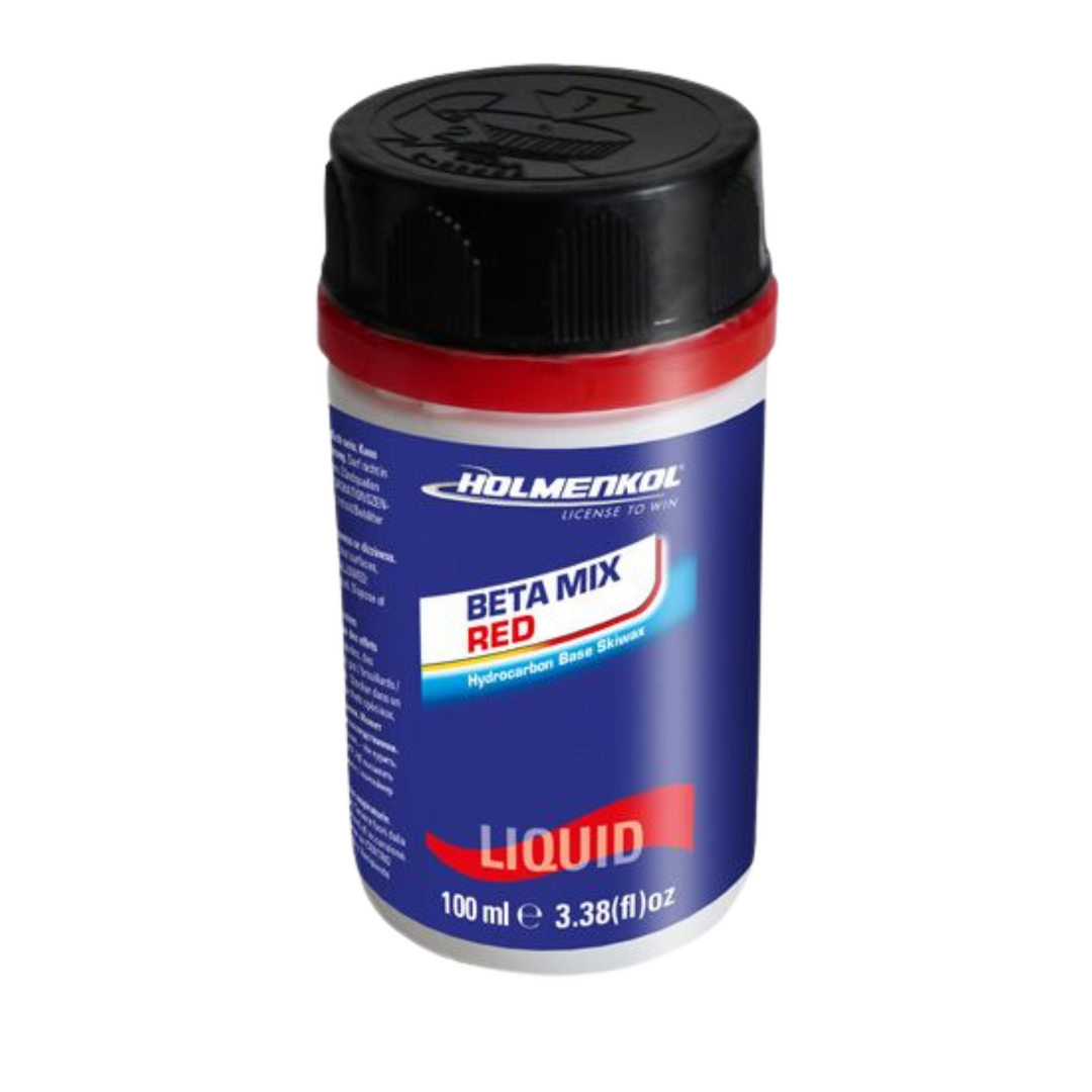Holmenkol Betamix RED Liquid 100ml SKI & SNOWBOARD WAX Holmenkol