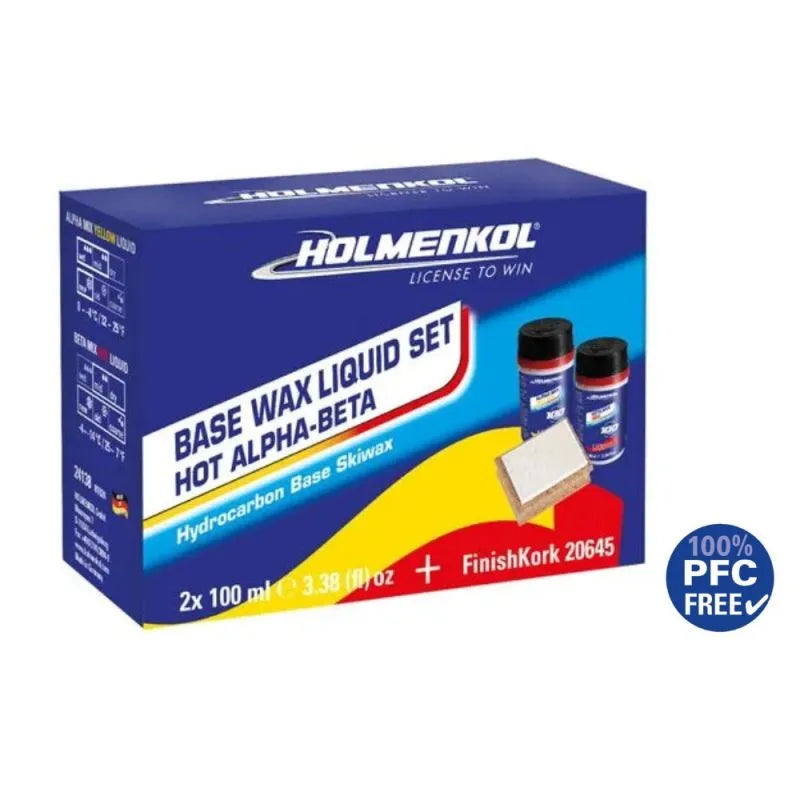 Holmenkol Base Wax Liquid Set Hot - Alpha-Beta Mix SKI & SNOWBOARD WAX Holmenkol