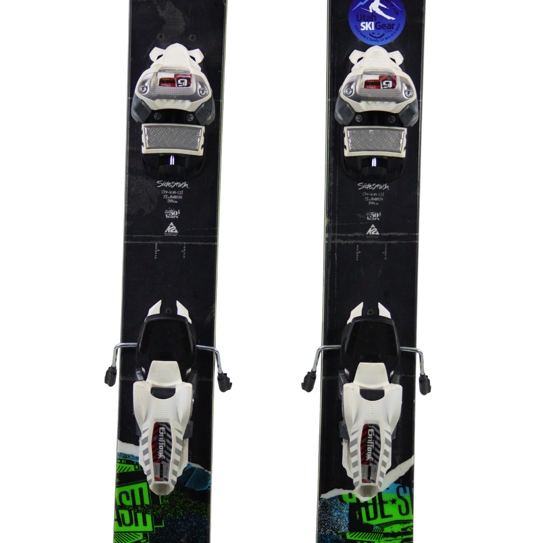 K2 SideStash 2013 + Marker Griffon 13 Bindings - USED SKIS K2