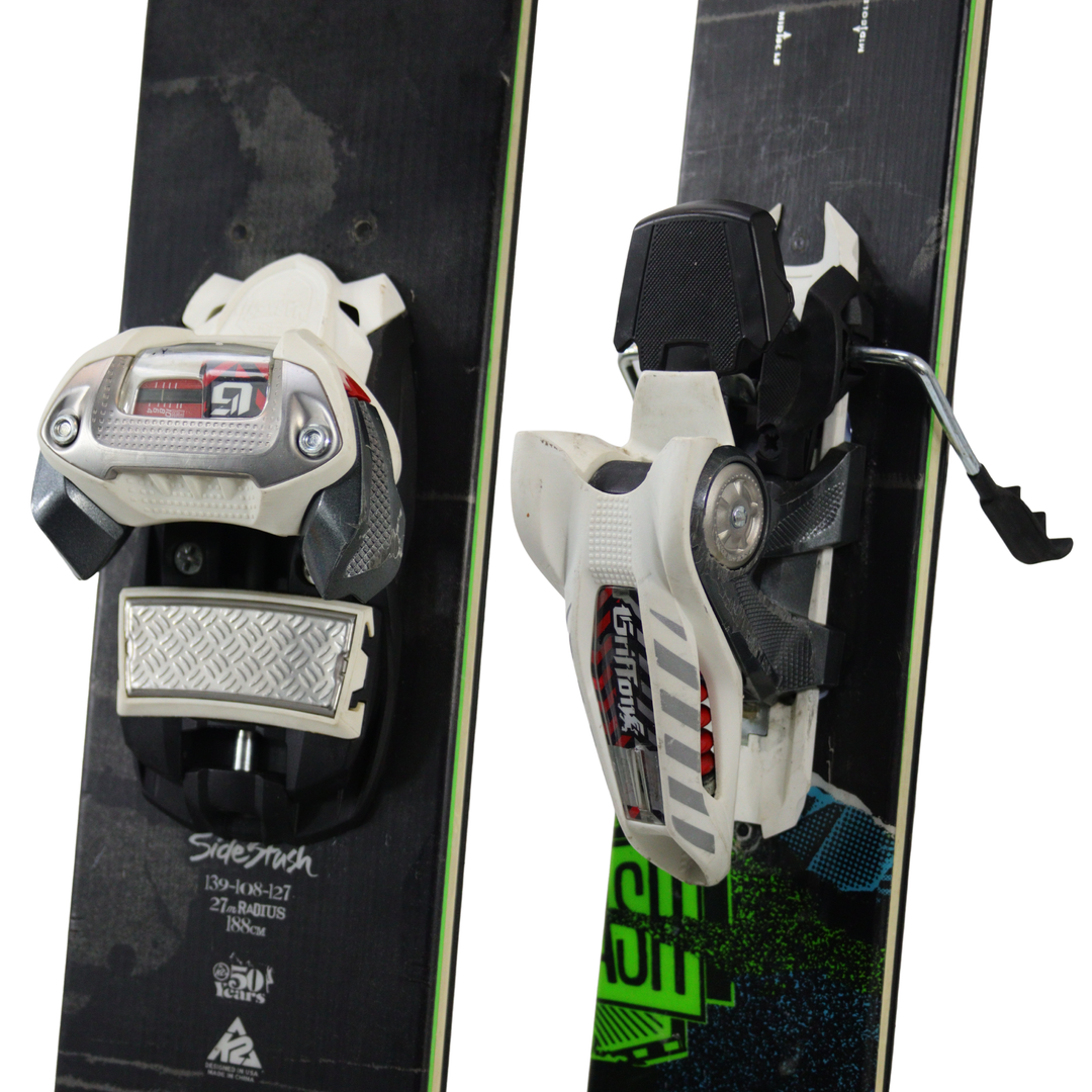 K2 SideStash 2013 + Marker Griffon 13 Bindings - USED SKIS K2